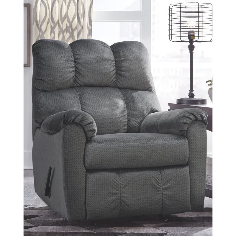 Foxfield - Charcoal - Rocker Recliner-Washburn's Home Furnishings