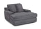 Franklin Bellini Chaise Lounger w/ Cupholders in Cloud Dark Gray-Washburn's Home Furnishings