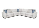 Franklin Toronto 5 Piece Power Reclining Sectional w/USB Charger in Meade Dove-Washburn's Home Furnishings