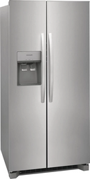 Frigidaire 22.3 Cu. Ft. 33'' Standard Depth Side by Side Refrigerator in Stainless-Washburn's Home Furnishings