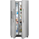 Frigidaire 22.3 Cu. Ft. 33'' Standard Depth Side by Side Refrigerator in Stainless-Washburn's Home Furnishings