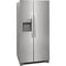 Frigidaire 22.3 Cu. Ft. 33'' Standard Depth Side by Side Refrigerator in Stainless-Washburn's Home Furnishings