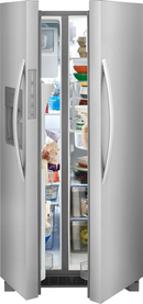 Frigidaire 22.3 Cu. Ft. 33'' Standard Depth Side by Side Refrigerator in Stainless-Washburn's Home Furnishings