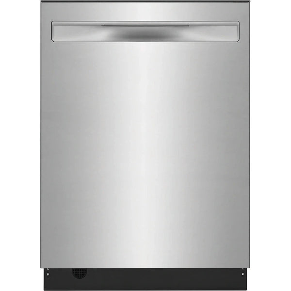 Frigidaire 24" Top Control Built-In Tall Tub Dishwasher in Stainless Steel w/5-cycles & DishSense Technology-Washburn's Home Furnishings