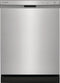 Frigidaire 24 in Front Control Built-In Tall Tub Dishwasher in Stainless Steel with 4-cycles and DishSense Sensor Technology-Washburn's Home Furnishings