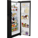 Frigidaire 25.5 Cu Ft Side by Side Refrigerator in Black-Washburn's Home Furnishings