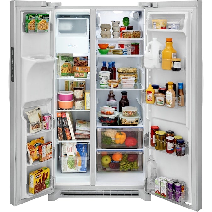 Frigidaire 25.6-cu ft Side-by-Side Refrigerator-Washburn's Home Furnishings