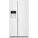 Frigidaire 25.6-cu ft Side-by-Side Refrigerator in White-Washburn's Home Furnishings