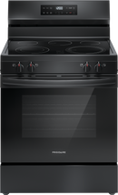 Frigidaire 30" Electric Range with Steam Clean in Black-Washburn's Home Furnishings