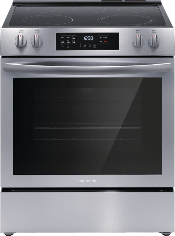 Frigidaire 30" Front Control Electric Range, smooth top, ADA - Stainless-Washburn's Home Furnishings