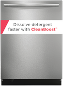 Frigidaire Gallery 24" Stainless Steel Tub Built-In Dishwasher with CleanBoost™-Washburn's Home Furnishings