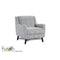 Fusion Accent Chair in Faux Skin Carbon-Washburn's Home Furnishings