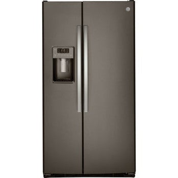 GE 25.3 cu ft Side-by-side Slate-Washburn's Home Furnishings