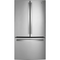 GE 27cf French Door Refrigerator in Stainless Steel-Washburn's Home Furnishings