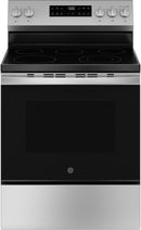 GE 30" Freestanding Electric Range w/5 Smooth Top Elements w/Self Clean-Washburn's Home Furnishings