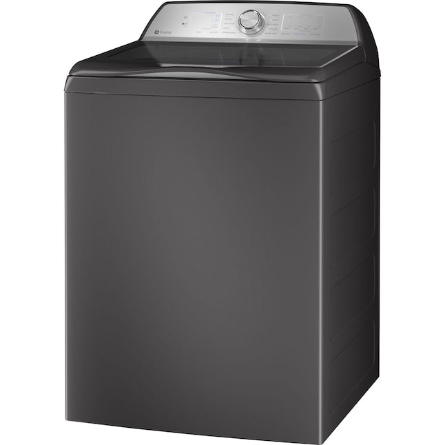 GE Profile 4.9 cu. ft. Capacity Washer w/Smarter Wash Technology & FlexDispense in Gray-Washburn's Home Furnishings