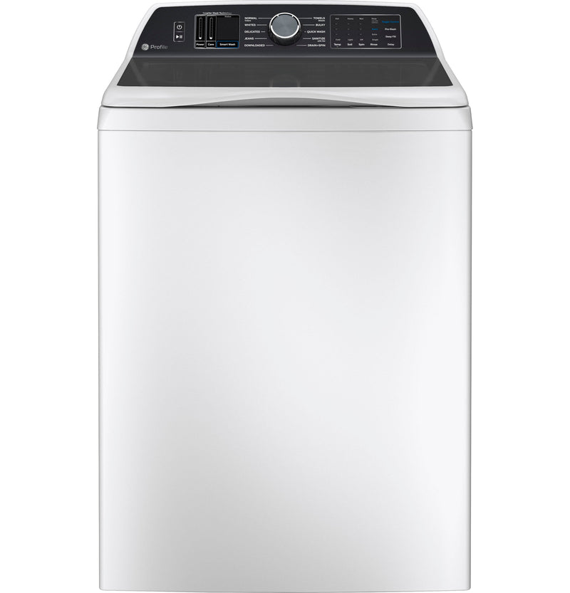 GE Profile 5.4 cu. ft. High-Efficiency Smart Top Load Washer with Quiet Wash Dynamic Balancing Technology in White-Washburn's Home Furnishings