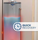 GE RealMAX Choice 40-Gallon Tall Liquid Propane Atmospheric Hot Water Heater-Washburn's Home Furnishings