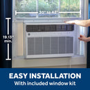 GE Window A/C 18,000 BTU Heat/Cool w/ wifi connect-Washburn's Home Furnishings