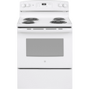 GE® 30" Free-Standing Electric Range in White-Washburn's Home Furnishings