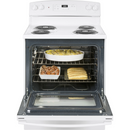 GE® 30" Free-Standing Electric Range in White-Washburn's Home Furnishings