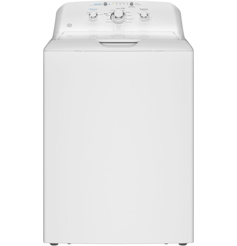 GE® 4.0 cu. ft. Capacity Washer w/Stainless Steel Basket & Water Level Control in White-Washburn's Home Furnishings