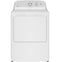 GE® 7.2 cu. ft. Capacity Electric Dryer w/Up To 120 ft. Venting & Reversible Door in White w/Silver Matte Backsplash-Washburn's Home Furnishings