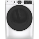 GE® 7.8 cu. ft. Capacity Smart Front Load Electric Dryer with Sanitize Cycle - White-Washburn's Home Furnishings