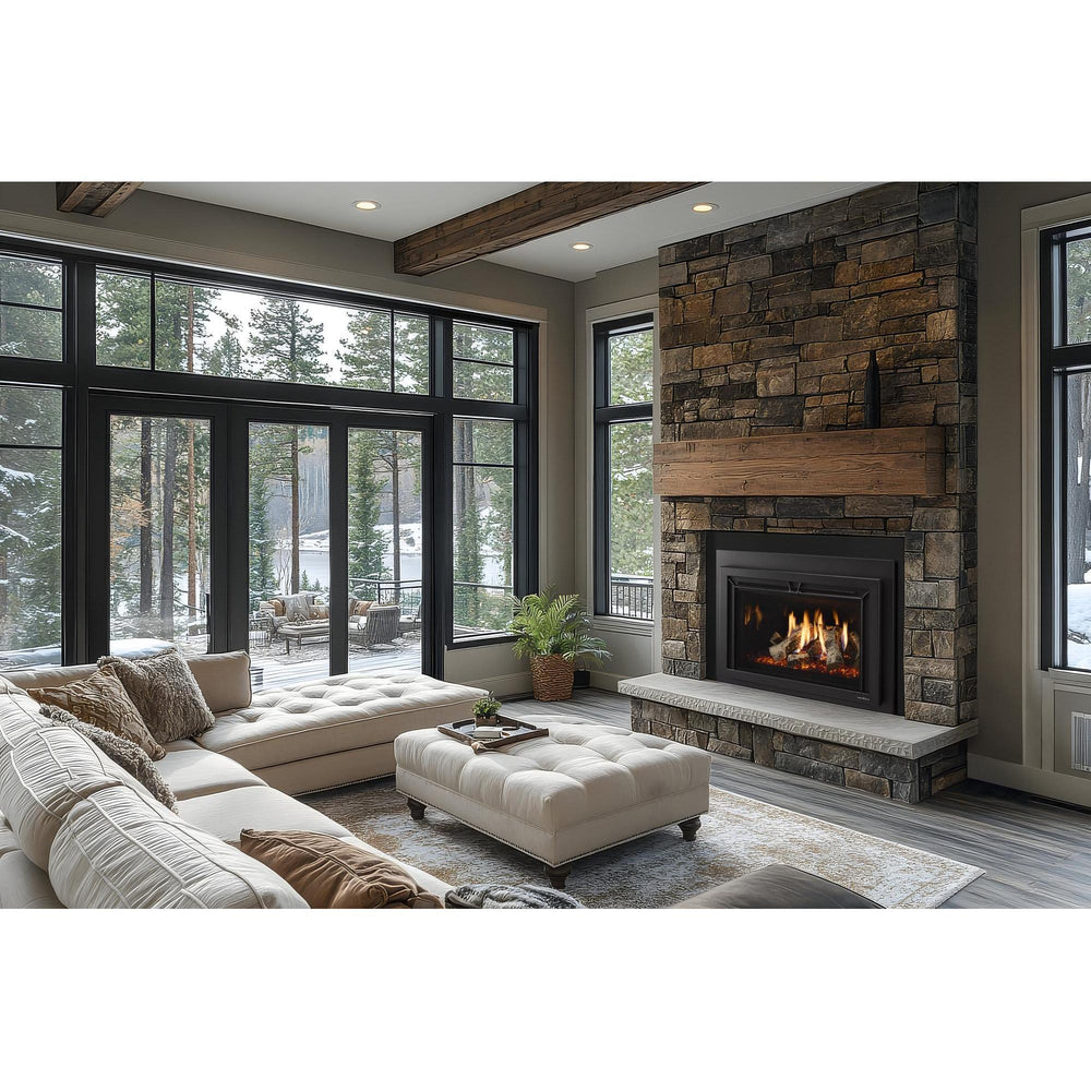 Heat & Glo SupremeX fireplace insert. Official series image; size, front and optional finishes may differ from the quoted configuration.