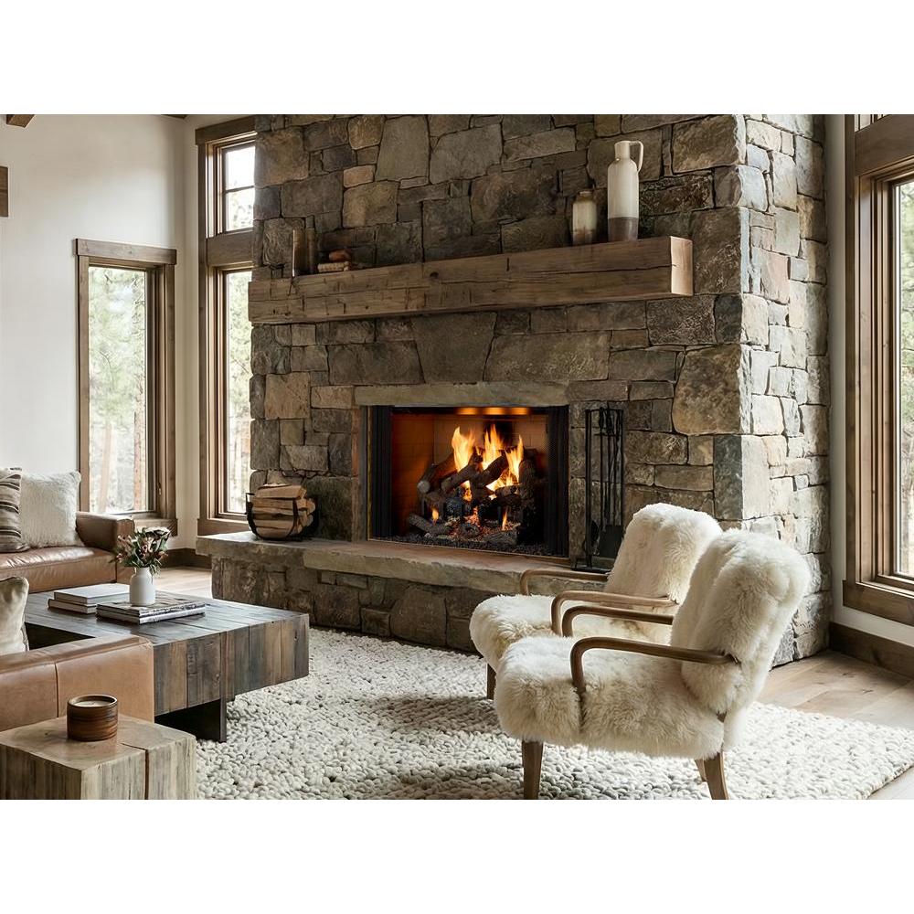 Open hearth fireplace. Official series illustration; size and optional finishing may differ from this model.