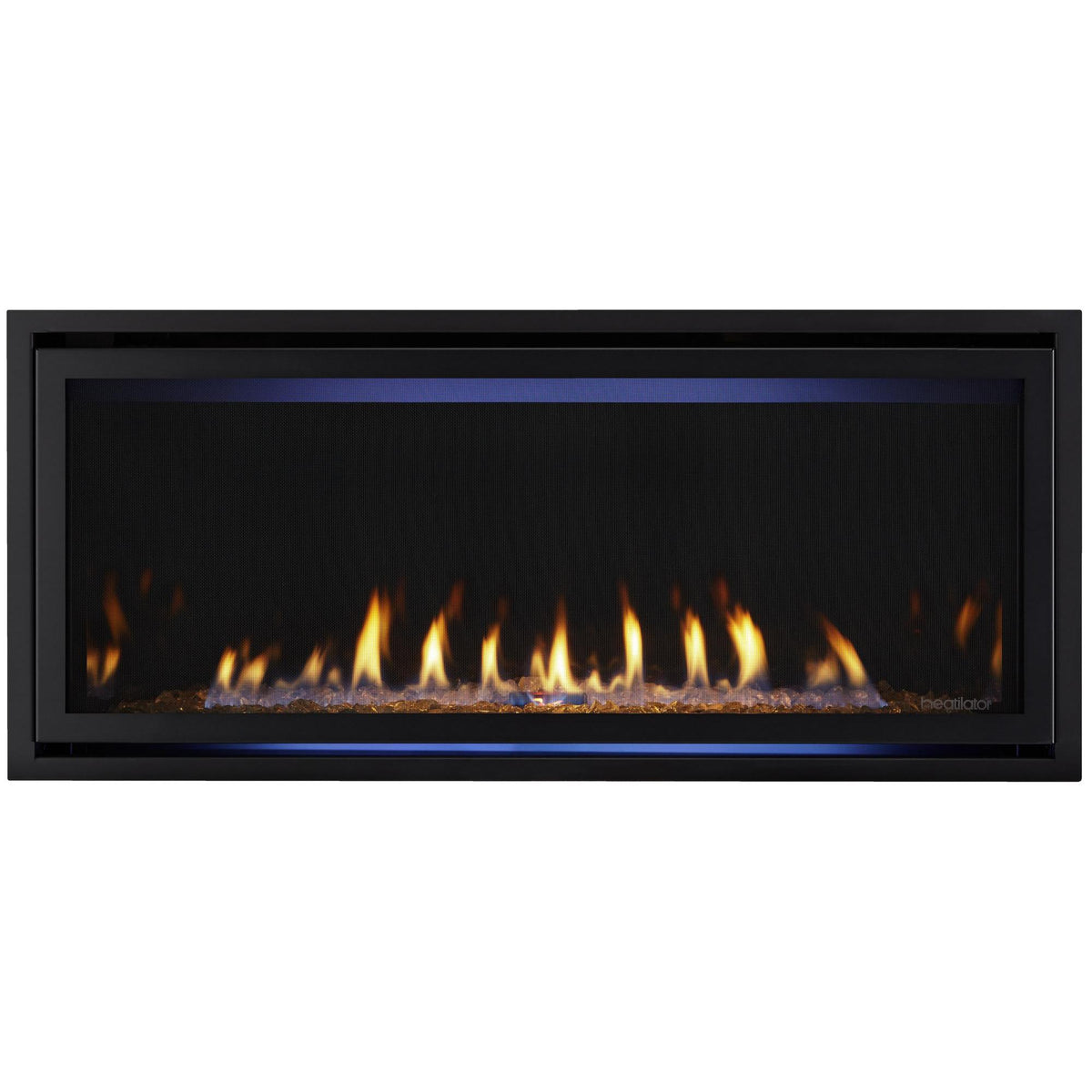 HTL_Rave-42_CFT-BK_Crystal_ReflectPanels_so_LAYERED — official Rave Series Gas Fireplace series image; may show a different size and separately selected options