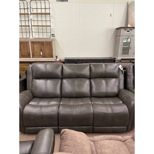 Hi-Rock Monterrey Leather Sofa in Iron-Washburn's Home Furnishings