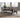 IFD 5 Piece Dining Set w/Walnut Trestle Table w/Metal Base & 4 Ladder Back Upholstered Set Chairs Bundle-Washburn's Home Furnishings