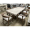 IFD Sahara Dining Table (Base & Top) & 6 Dining Chairs w/Upholstered Seats-Washburn's Home Furnishings