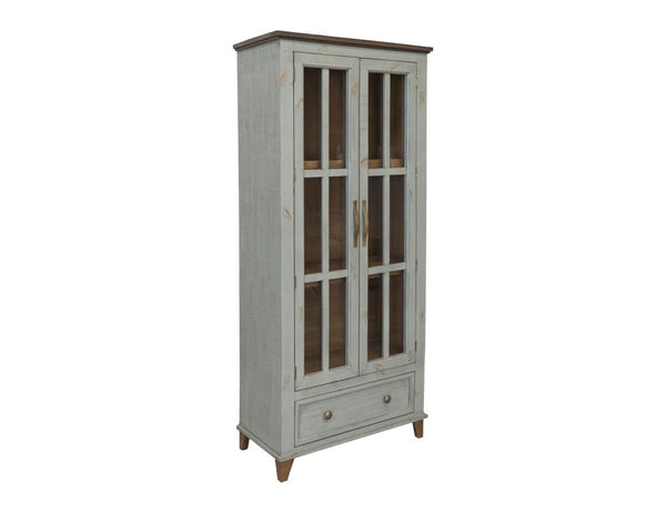 IFD Toscana 1 Drawer 2 Glass Doors Cabinet-Washburn's Home Furnishings