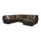 *Jackson Mammoth Sectional w/Right Chaise, w/o Ottoman in Chocolate-Washburn's Home Furnishings