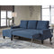 Jarreau - Blue - Sofa Chaise Sleeper-Washburn's Home Furnishings