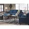 Jarreau - Blue - Sofa Chaise Sleeper-Washburn's Home Furnishings