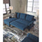 Jarreau - Blue - Sofa Chaise Sleeper-Washburn's Home Furnishings