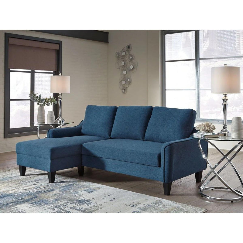 Jarreau - Blue - Sofa Chaise Sleeper-Washburn's Home Furnishings