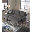 Jarreau - Gray - Sofa Chaise Sleeper-Washburn's Home Furnishings