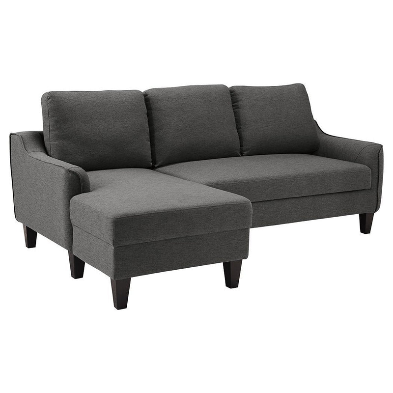 Jarreau - Gray - Sofa Chaise Sleeper-Washburn's Home Furnishings