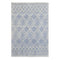 KAS 7724 Blue Ivory Geo 5' x 7' Area Rug-Washburn's Home Furnishings