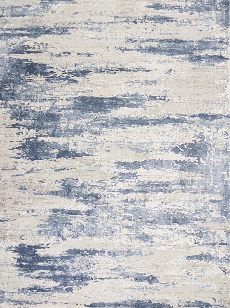 KAS Generations Grey/Blue Landscape Area Rug 5'3"x7'7"-Washburn's Home Furnishings