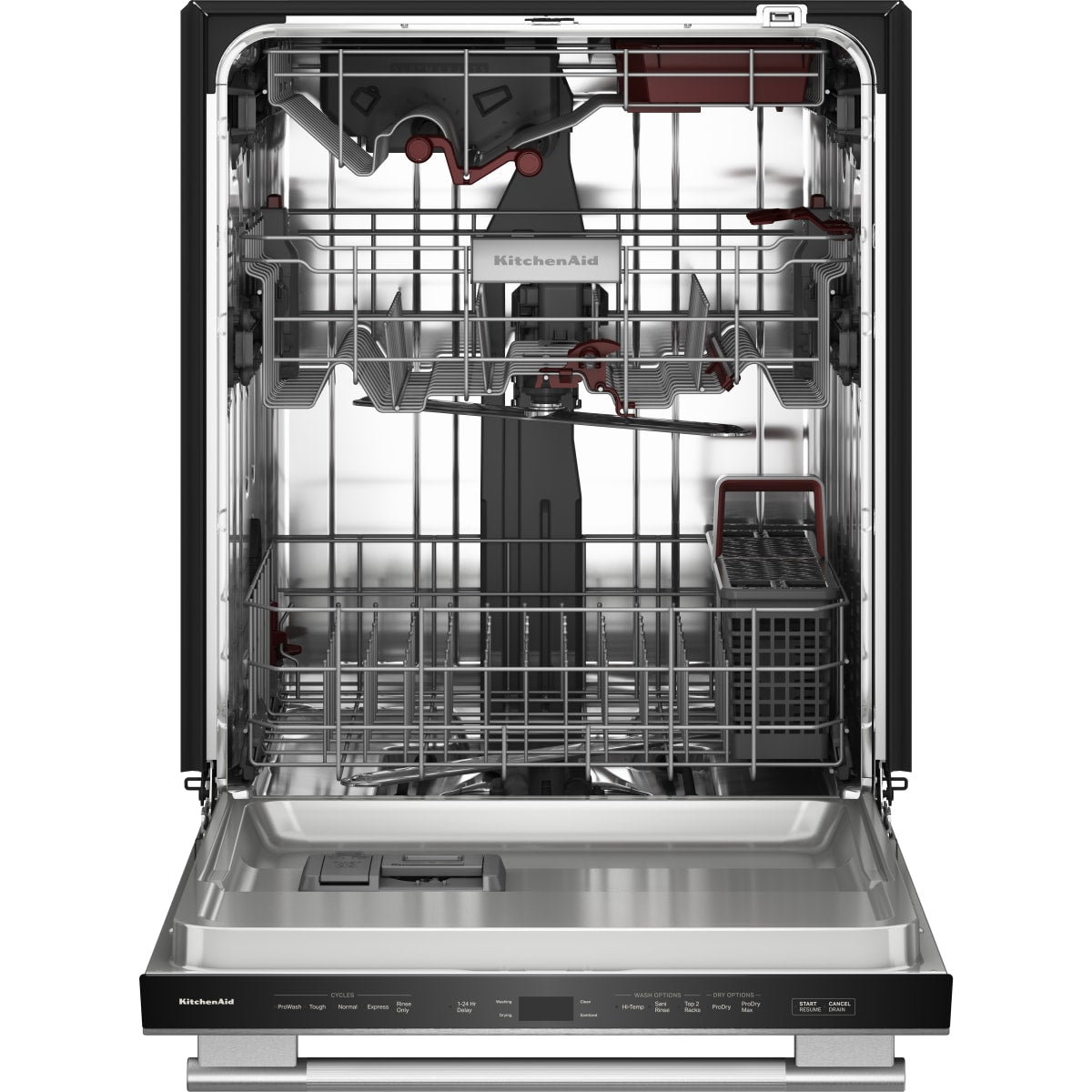 Kitchenaid Third Rack Kitchenaid 360° Max Jets™ Third Rack Dishwasher with Stemware Shield a ...