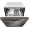 LG 24" Front Control Dishwasher, 48 dBA, QuadWash, EasyRack Plus, 3rd Rack - Black Stainless-Washburn's Home Furnishings