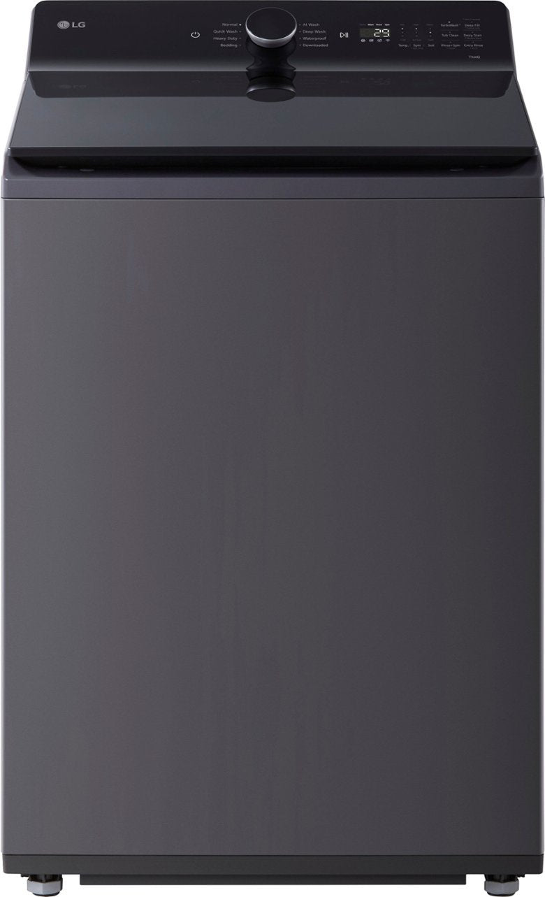 LG 5.5 cu. ft. Mega Capacity Top Load Washer with Impeller-Matte Black-Washburn's Home Furnishings