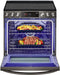 LG 6.3 CF Electric Single Oven Slide-In Range, Instaview, Air Fry, ThingQ - Black Stainless-Washburn's Home Furnishings