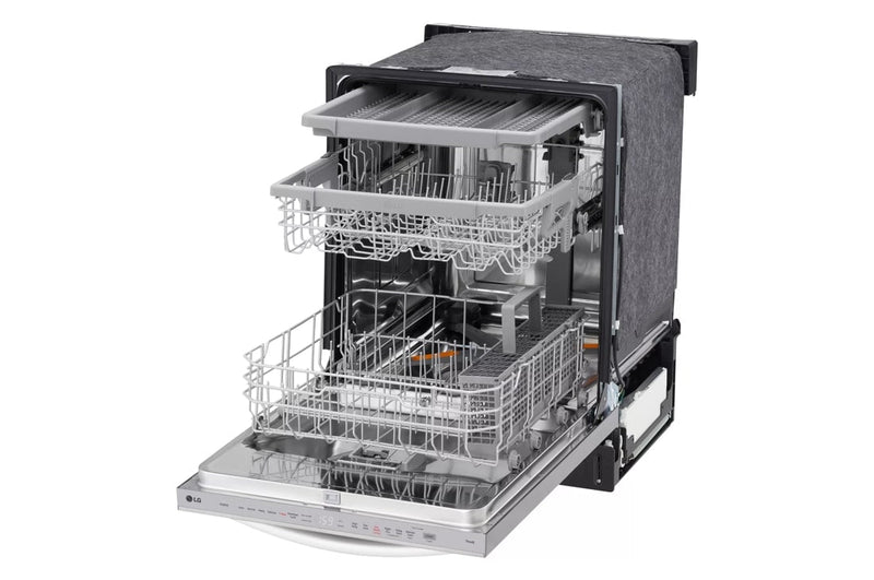 LGDishwasher 46DB with QuadWash Pro and Dynamic Heat Dry in Stainless.-Washburn's Home Furnishings