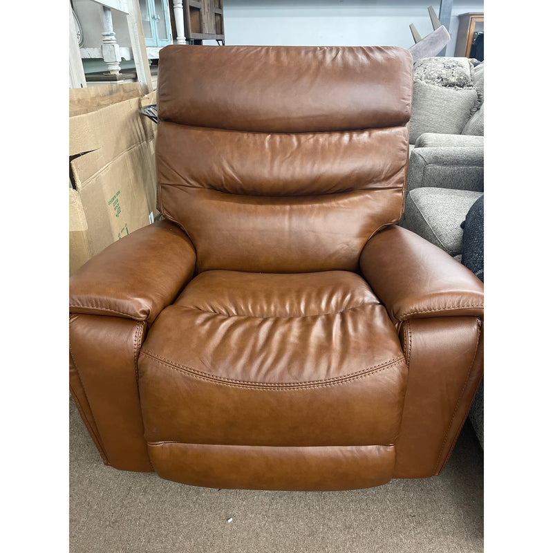 La-Z-Boy Soren Leather Rocking Recliner in Cognac-Washburn's Home Furnishings